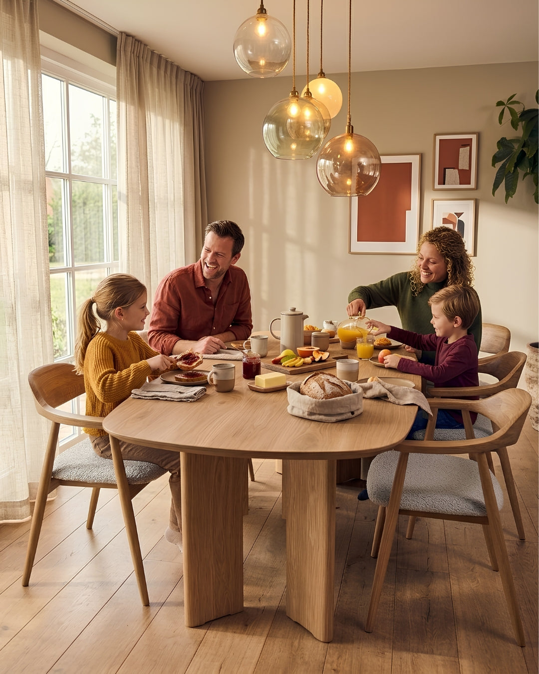 HelloChair HC309 Ori eetkamerstoel Haga 901 eiken natural varnish mat