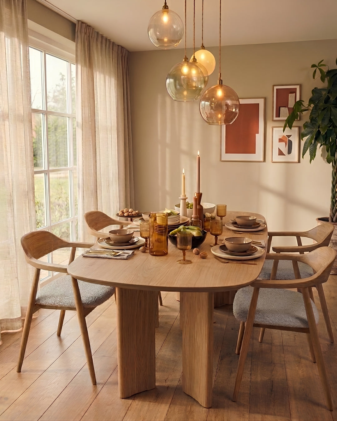 HelloChair HC309 Ori eetkamerstoel Haga 901 eiken natural varnish mat