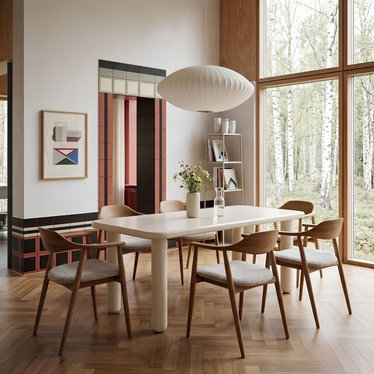 HelloTable x Chef van der Lecq eettafel rechthoek 200x80 cm hoogglans RAL1013