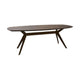 HelloTable Nox eettafel Semi ovaal 220x100 cm HPL plastica bronze - Anodic brown
