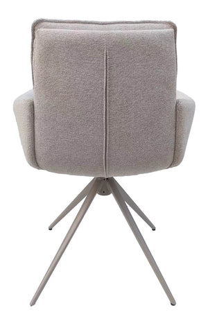 HelloChair HC12 Flix eetkamerstoel spinpoot beige Sneak Natural