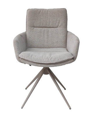 HelloChair HC12 Flix eetkamerstoel spinpoot beige Sneak Natural