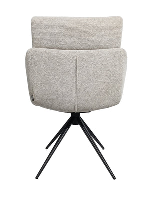 HelloChair HC11 Faam eetkamerstoel spinpoot zwart Sneak Natural