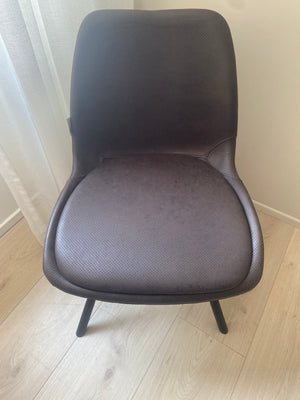 Tweedekansje Zuiver Brent stoel Air gestoffeerd chocolate black