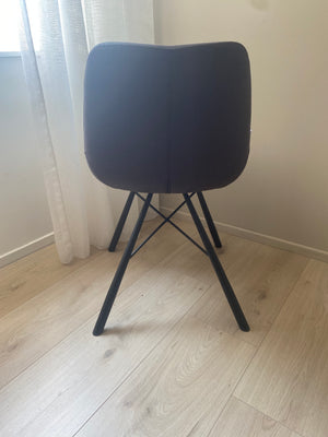 Tweedekansje Zuiver Brent stoel Air gestoffeerd chocolate black
