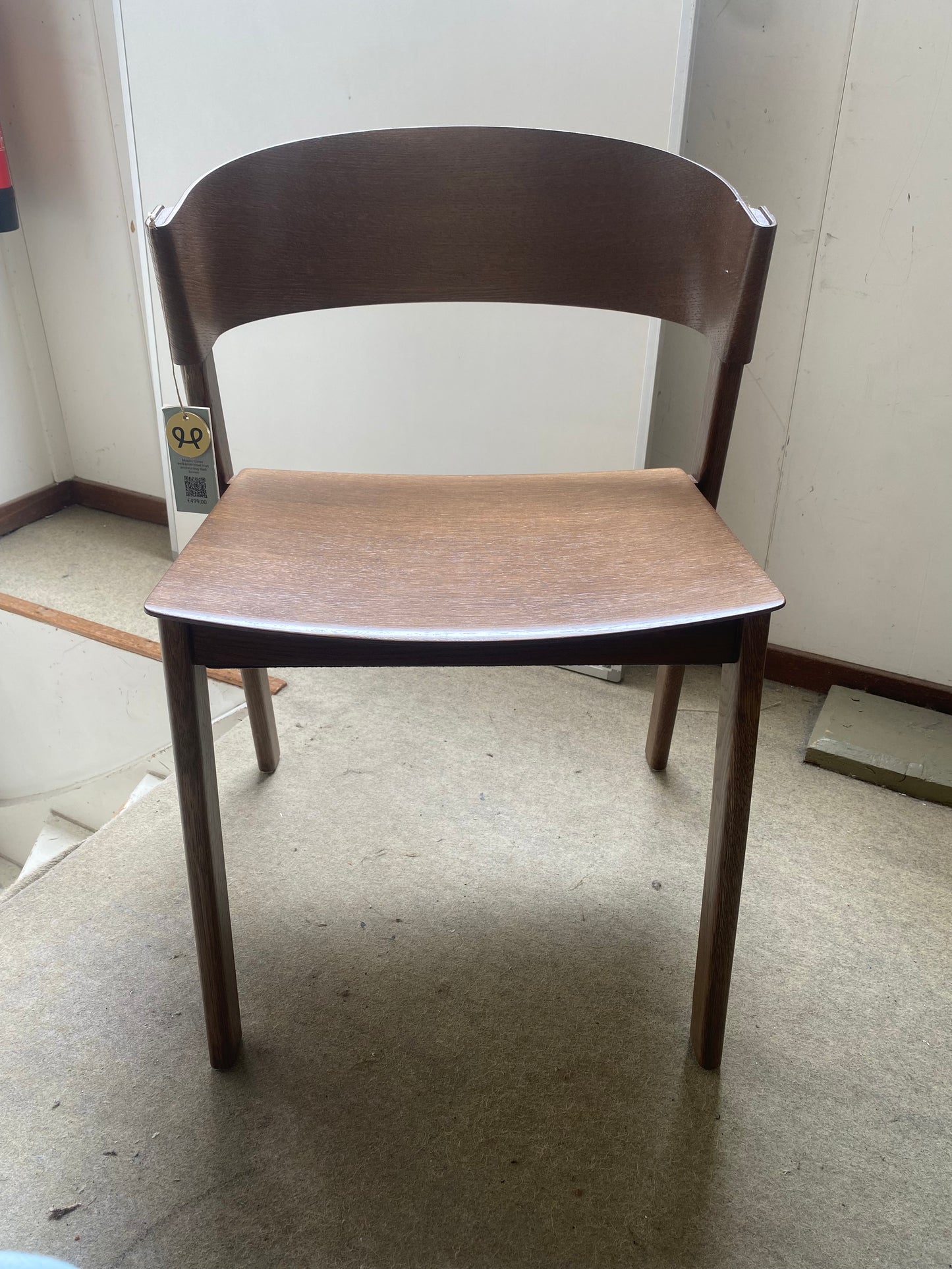 Tweedekansje Muuto Cover Side eetkamerstoel dark brown