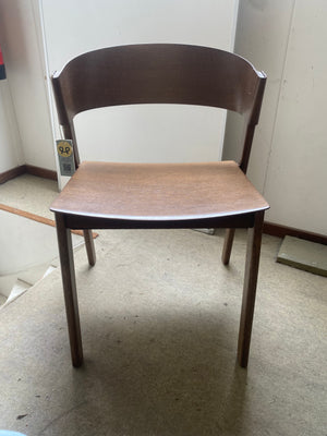Tweedekansje Muuto Cover Side eetkamerstoel dark brown