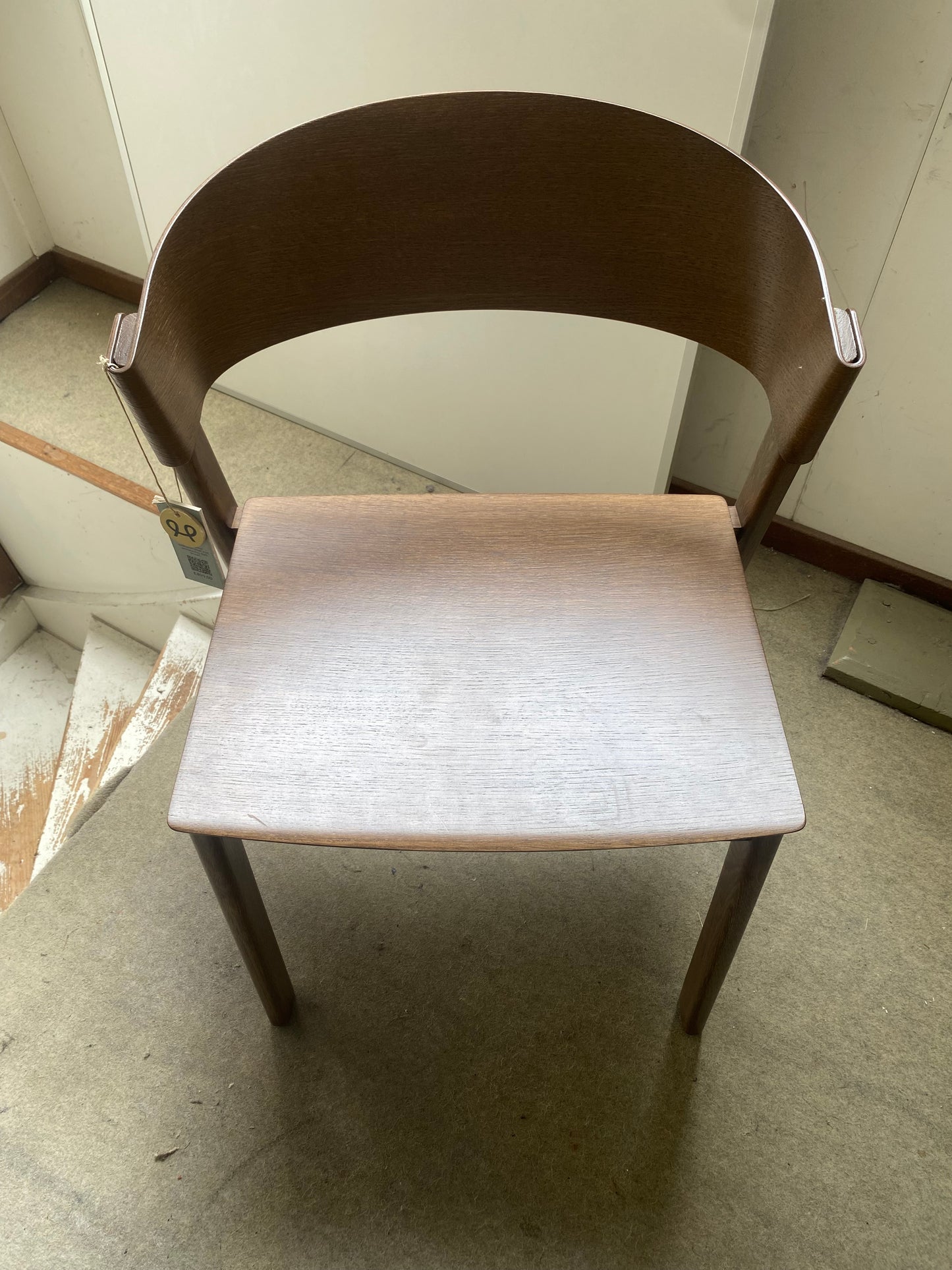 Tweedekansje Muuto Cover Side eetkamerstoel dark brown