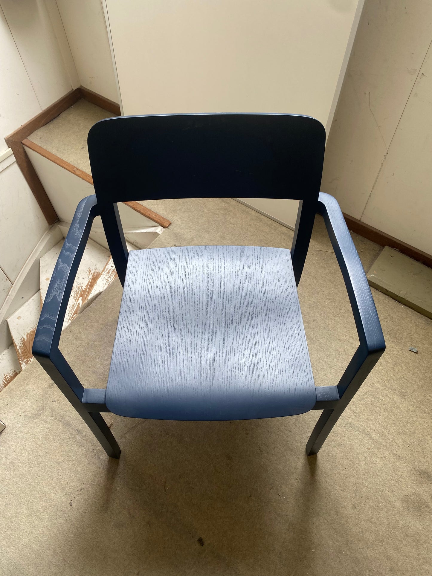 Tweedekansje - HAY Pastis eetkamerstoel met arm Steel Blue