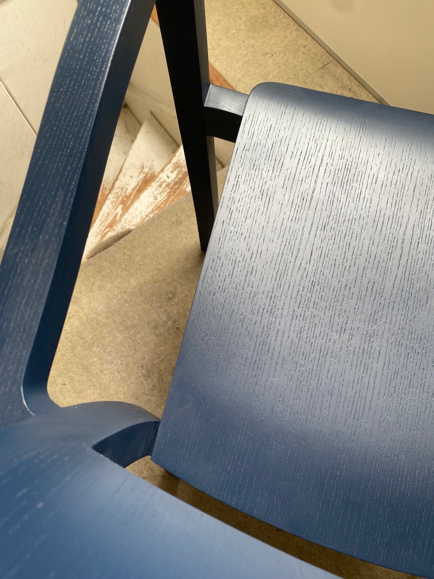 Tweedekansje - HAY Pastis eetkamerstoel met arm Steel Blue