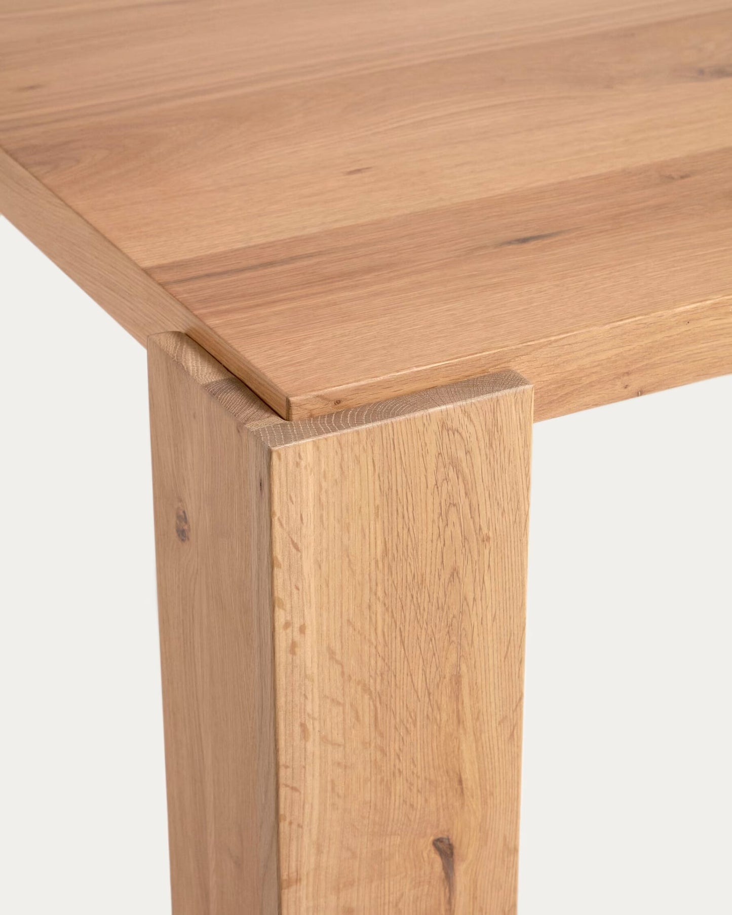 Kave Home Deyanira eettafel 200x100 cm eiken fineer Naturel