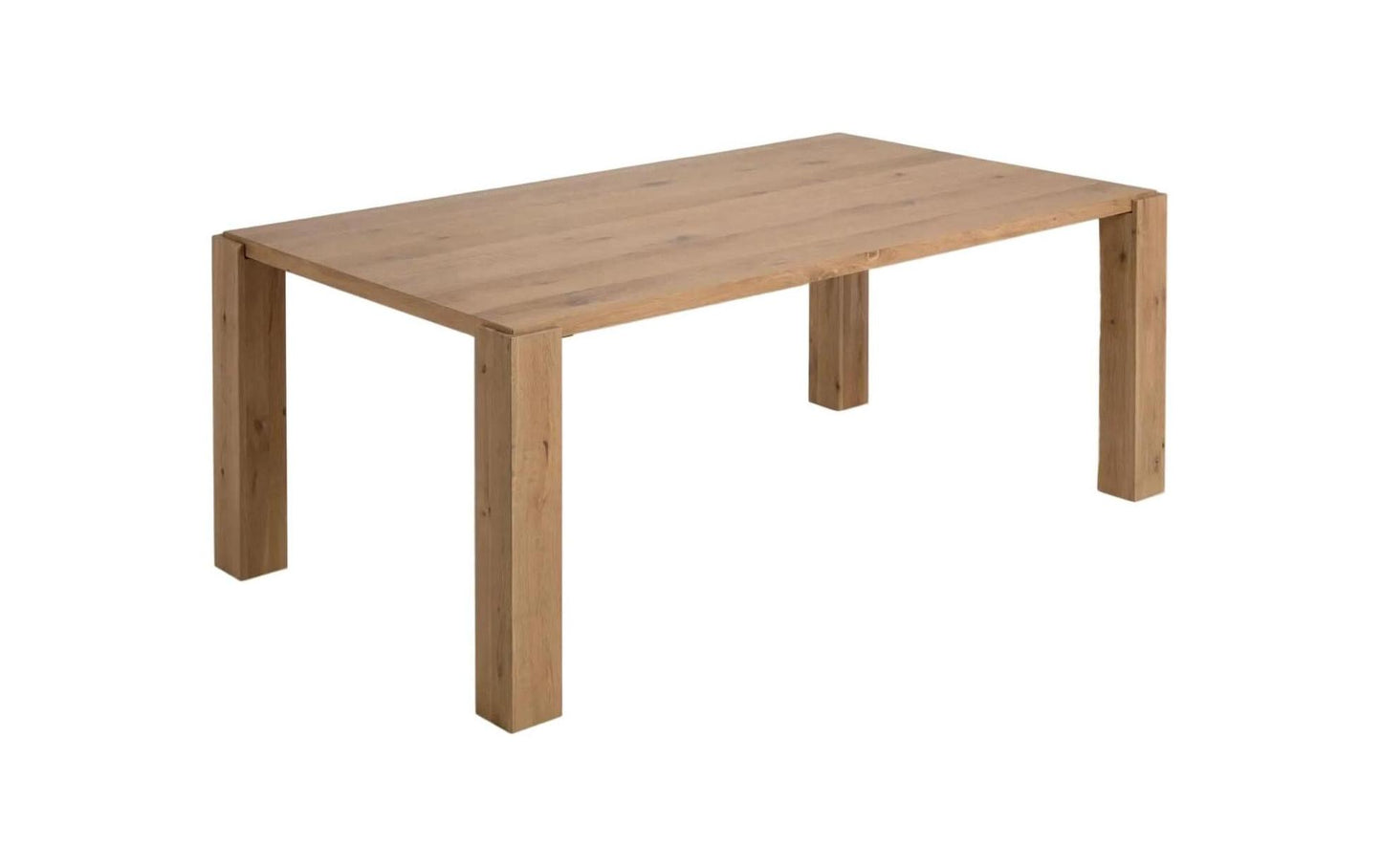 Kave Home Deyanira eettafel 200x100 cm eiken fineer Naturel