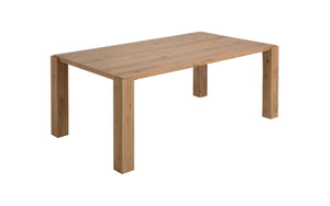 Kave Home Deyanira eettafel 200x100 cm eiken fineer Naturel