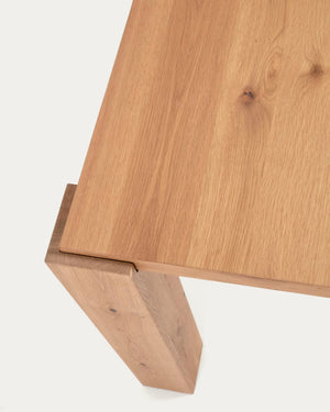 Kave Home Deyanira eettafel 220x110 cm eiken fineer Naturel