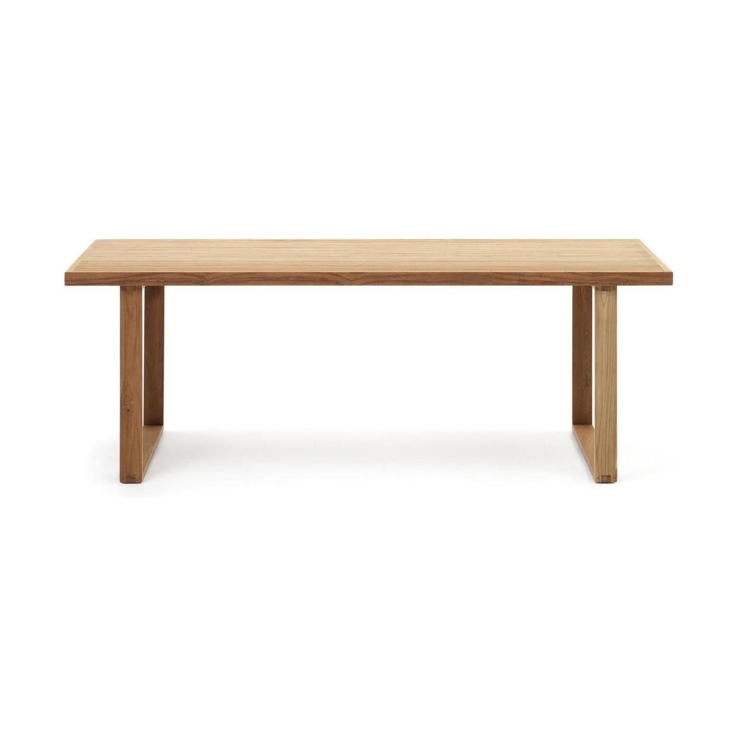 Kave Home Canadell tuintafel 220x100 cm teakhout