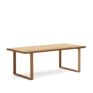 Kave Home Canadell tuintafel 220x100 cm teakhout