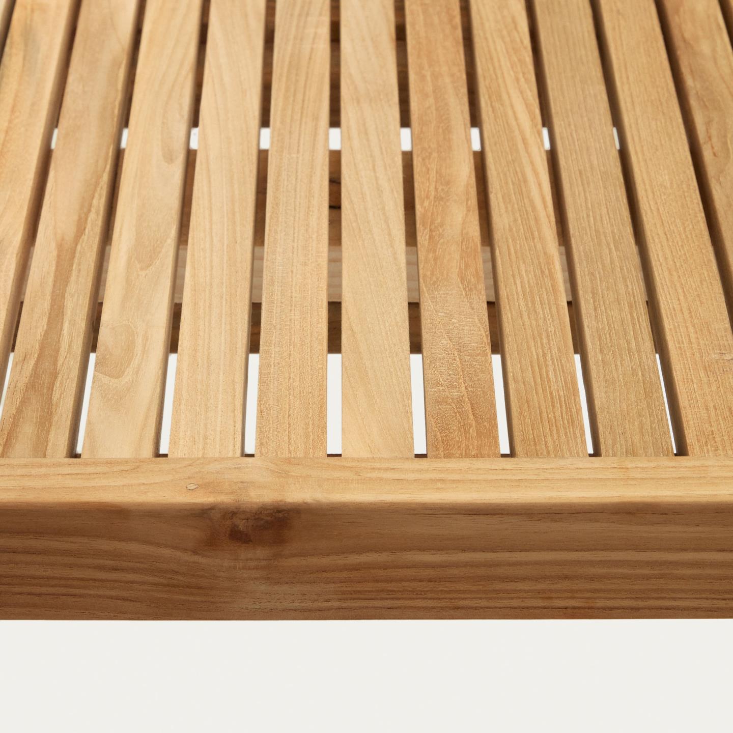 Kave Home Canadell tuintafel 220x100 cm teakhout