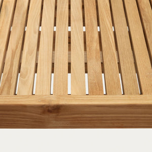 Kave Home Canadell tuintafel 220x100 cm teakhout