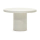 Kave Home Aiguablava tuintafel Ø120 cm cement Wit