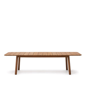 Kave Home Turqueta tuintafel 220/294x100 cm teakhout