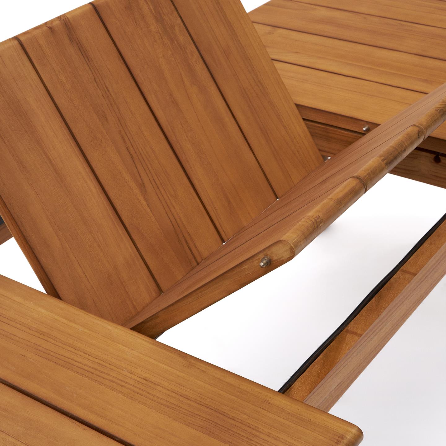 Kave Home Turqueta tuintafel 220/294x100 cm teakhout