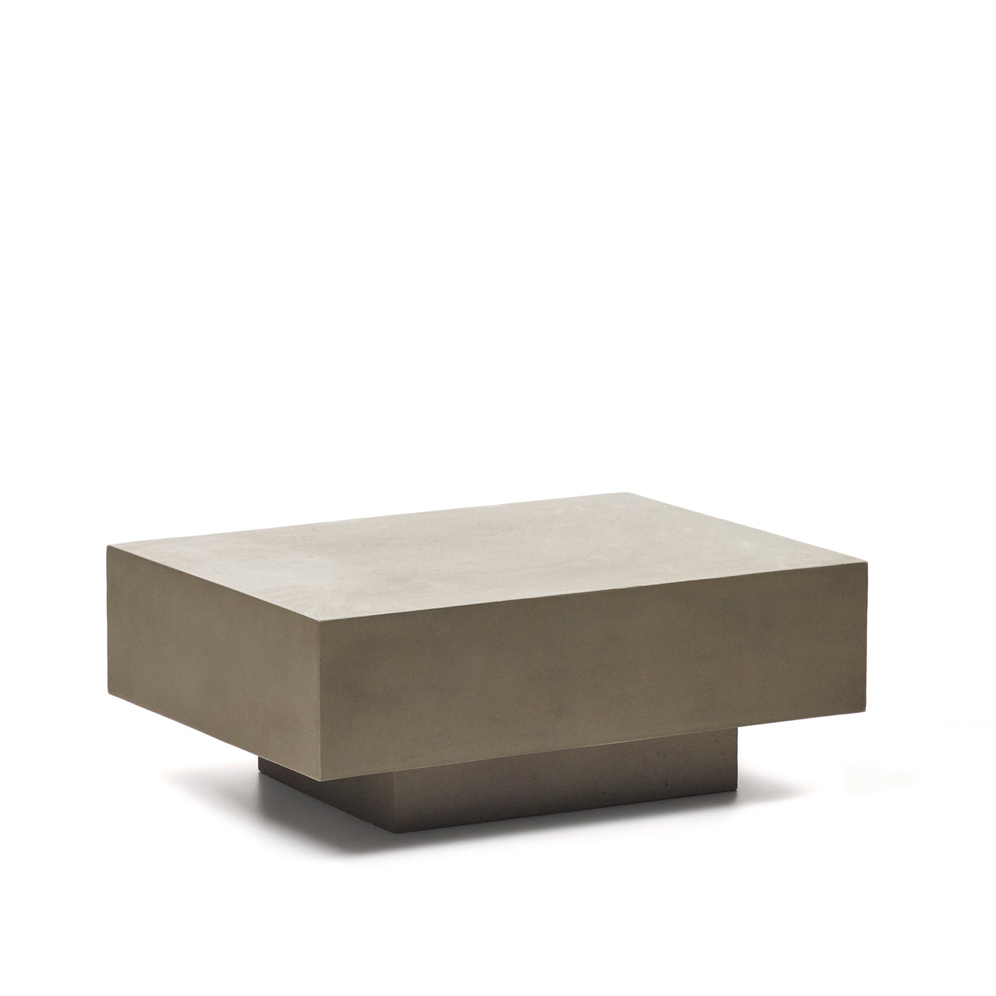 Kave Home Rustella bijzettafel 80x60 cm Cement