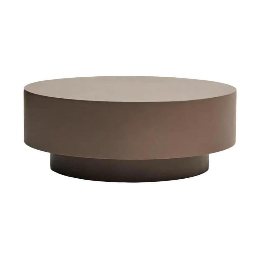 Kave Home Garbet salontafel Ø80 cm cement Bruin