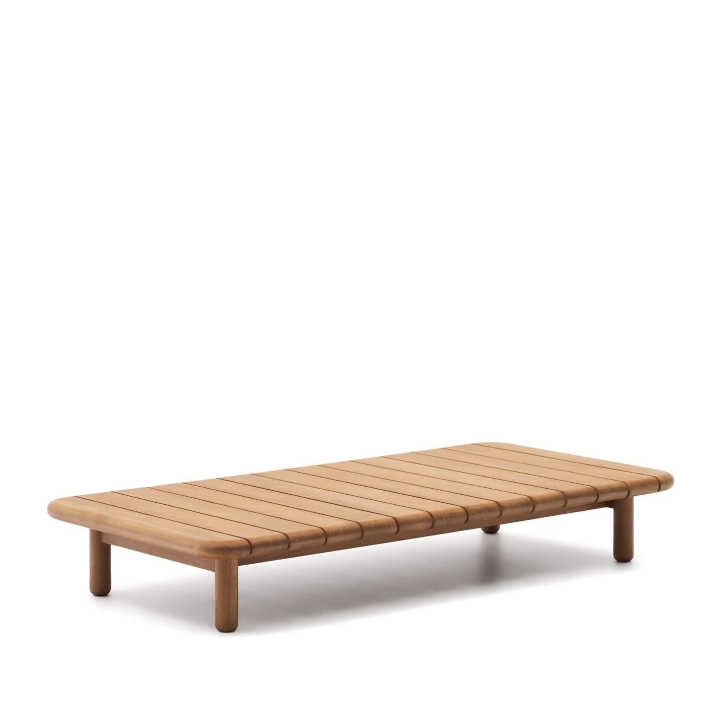 Kave Home Turqueta salontafel 140x70 cm teakhout