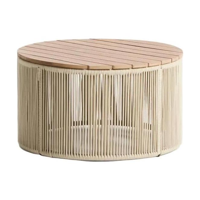 Kave Home Dandara bijzettafel Ø70 cm Ecru