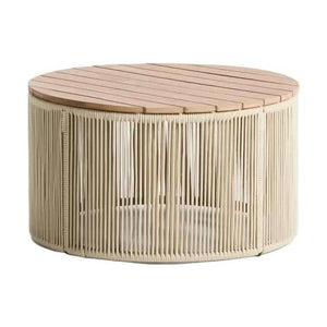 Kave Home Dandara bijzettafel Ø70 cm Ecru
