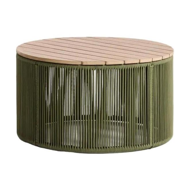 Kave Home Dandara bijzettafel Ø70 cm Groen