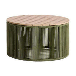 Kave Home Dandara bijzettafel Ø70 cm Groen