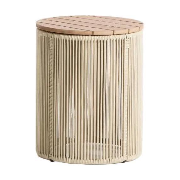 Kave Home Dandara bijzettafel Ø40 cm Ecru