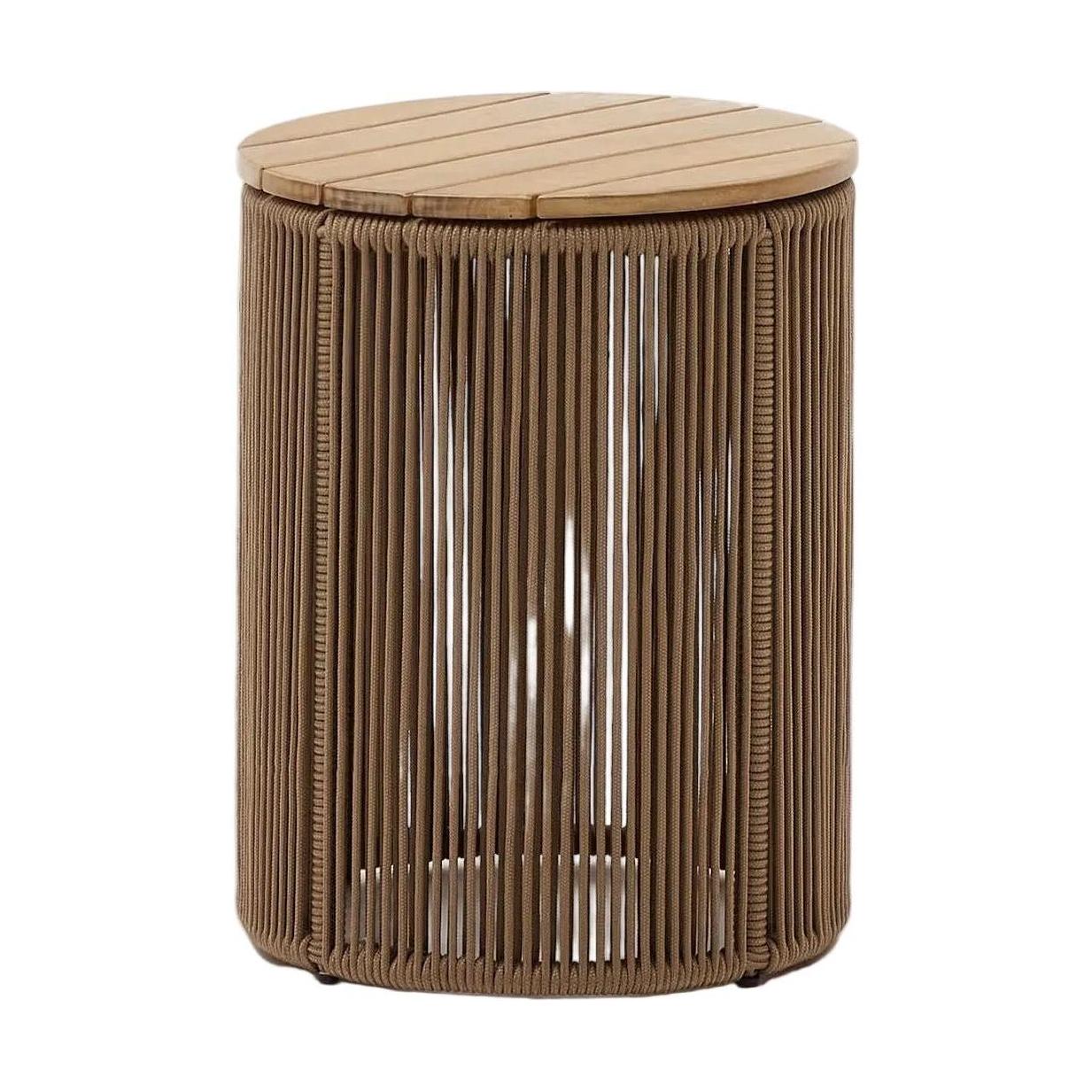 Kave Home Dandara bijzettafel Ø40 cm Beige