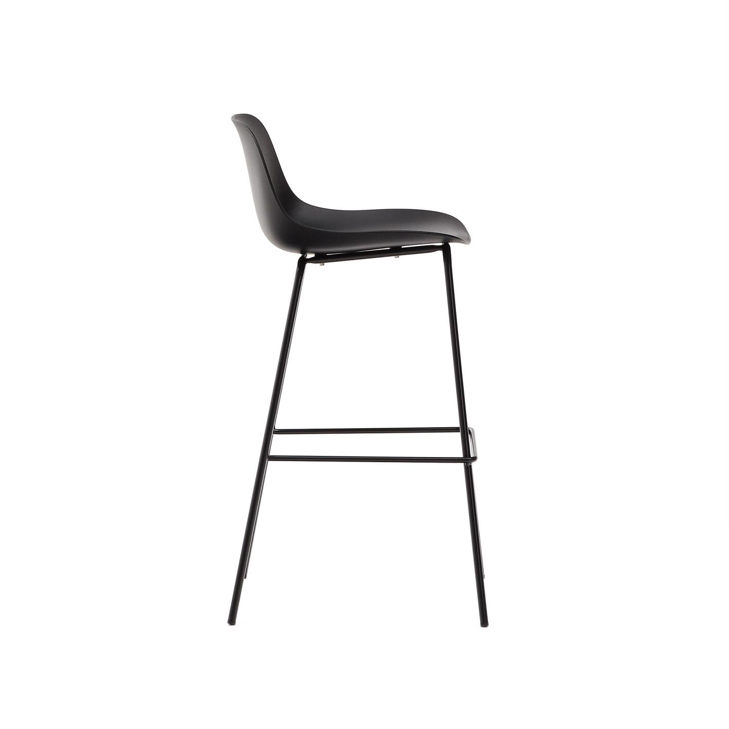 Kave Home Altea barkruk H75 Zwart