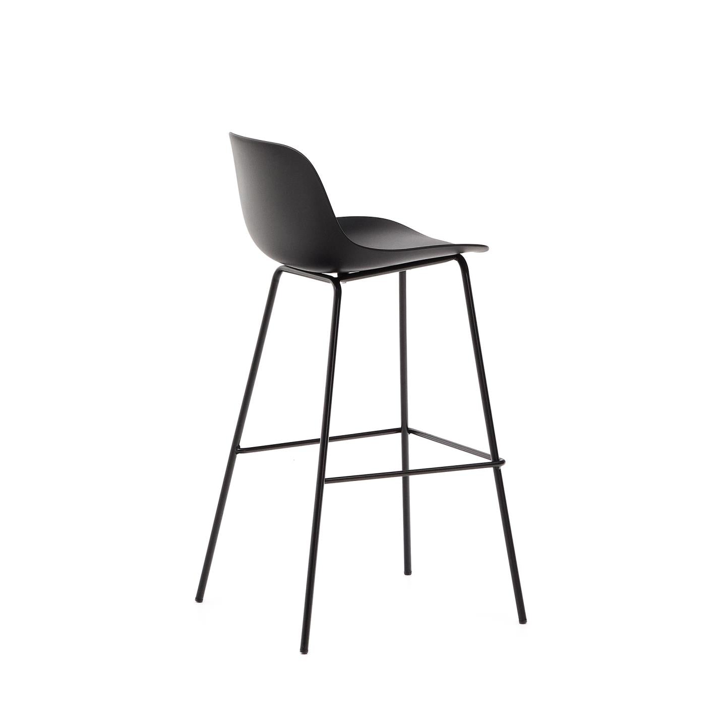 Kave Home Altea barkruk H75 Zwart