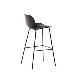 Kave Home Altea barkruk H75 Zwart