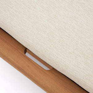 Kave Home Turqueta ligstoel teakhout Beige