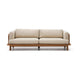 Kave Home Turqueta 3-zits bank teakhout Beige