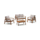 Kave Home Frares tuinset Beige acaciahout