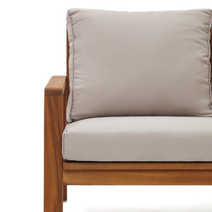 Kave Home Frares tuinset Beige acaciahout