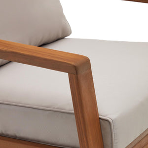 Kave Home Frares tuinset Beige acaciahout