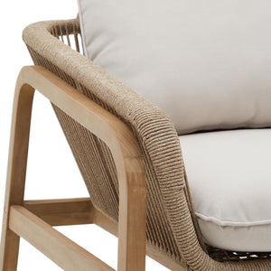 Kave Home Vellana loungeset Beige accaciahout