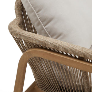 Kave Home Vellana loungeset Beige accaciahout