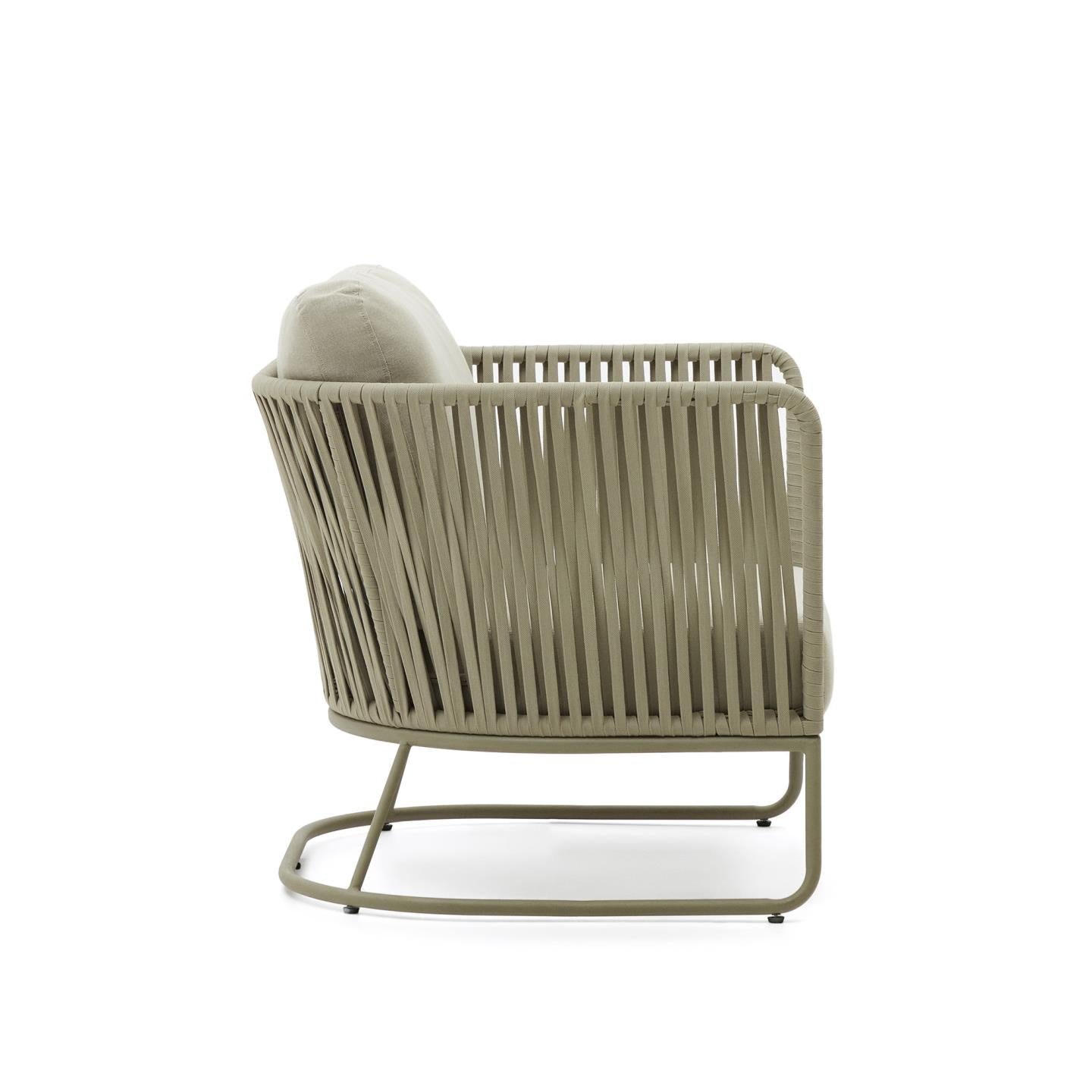 Kave Home Saconca fauteuil Groen