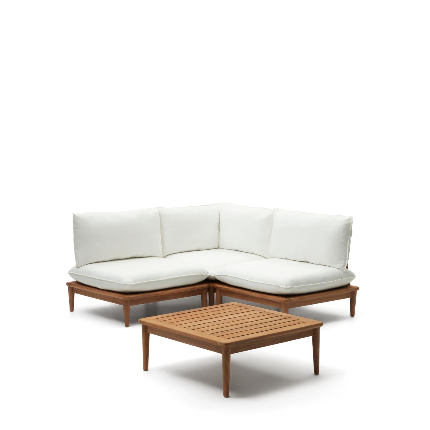 Kave Home Portitxol loungeset teakhout