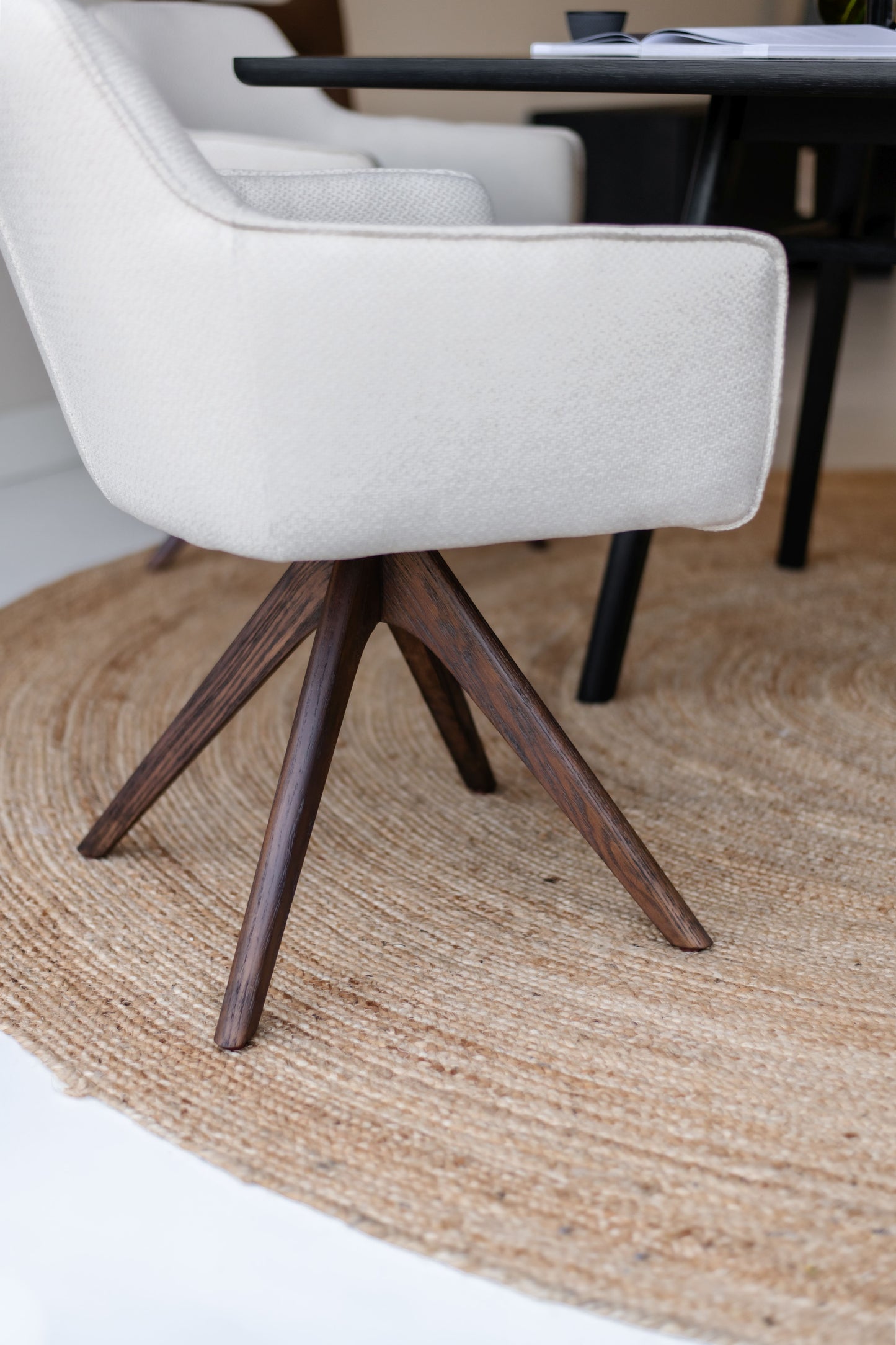 Jesper Home Hofu eetkamerstoel Enoki revolve oak bleach