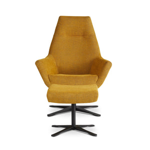 Dyyk Julius Fauteuil Silent Mustard draaibaar zwart