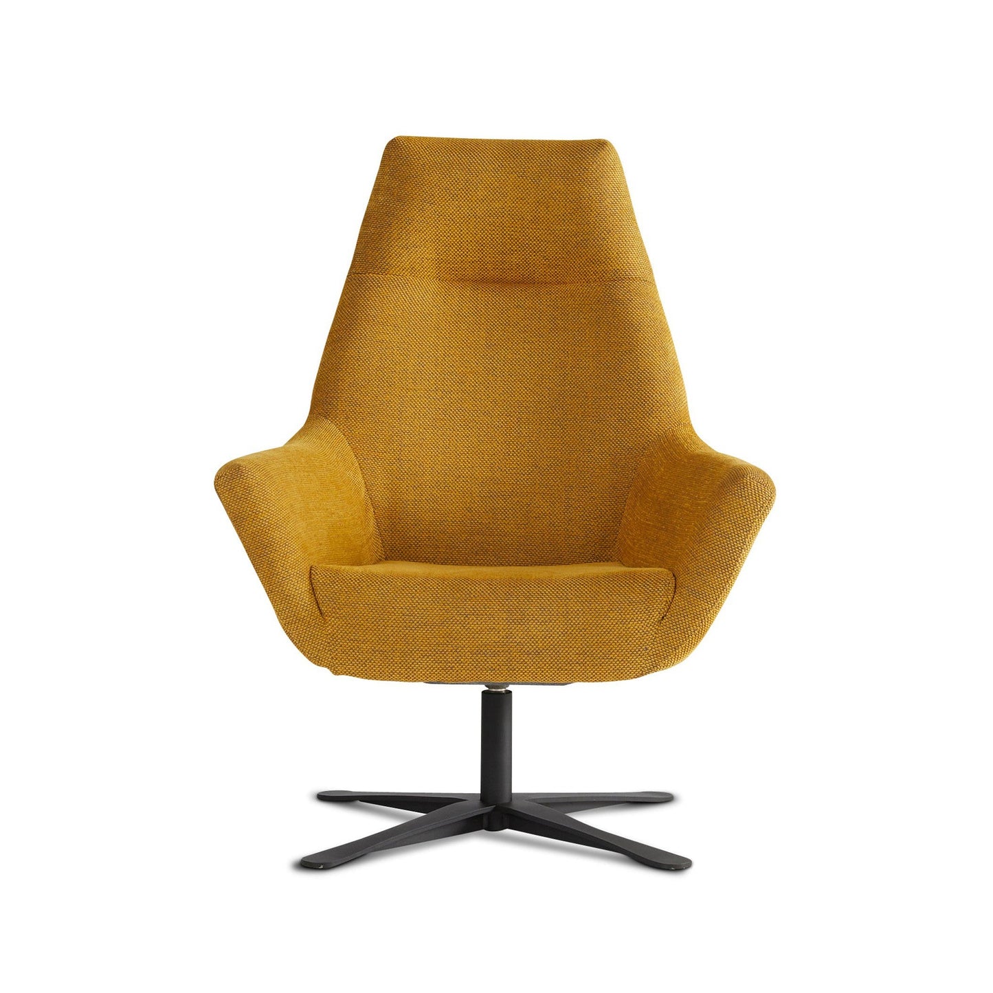 Dyyk Julius Fauteuil Silent Mustard draaibaar zwart