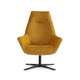 Dyyk Julius Fauteuil Silent Mustard draaibaar zwart